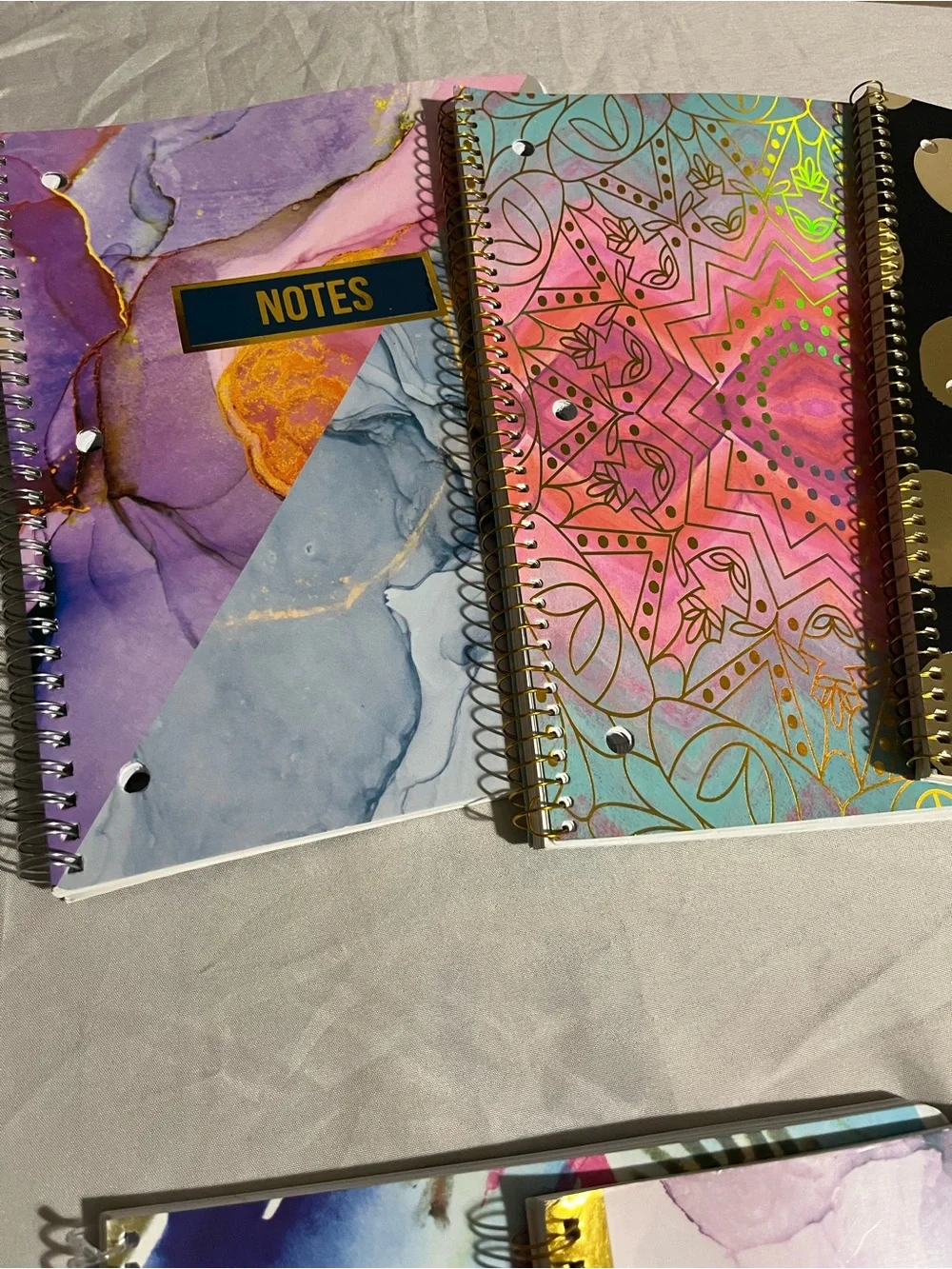 Assorted Colorful Spiral Notebooks - Inspiring Covers 10 Notebooks NWT